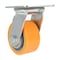 Vestil Polyurethane Swivel Caster 4 In. Diameter x 2 In. Width 660 Lb. Capacity Orange/Gray CST-VE-4X2PUA-S - alternate 4